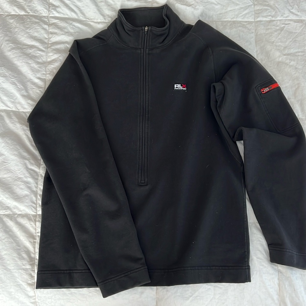 Vintage Ralph Lauren Polo Sport three-quarter zip sweatshirt.